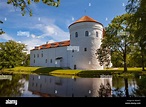 White castle Koluvere - saved medieval theasure of Estonia. Tower and ...