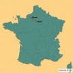 StepMap - Rouen - Landkarte für Frankreich