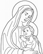[Download 28+] Dibujos Para Colorear De La Virgen Maria Y El Niño Jesus