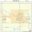Kent City Michigan Street Map 2642780