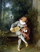 Jean Antoine Watteau Mezzetin 1717 Comic Performer Paris