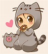 Pusheen by nekoshiei.deviantart.com on @DeviantArt | Pusheen cute, Cute ...