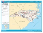 North Carolina Road Map - North Carolina USA • mappery