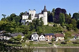Austria, Ottensheim castle stock photo. Image of river - 100804728