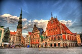 Riga (capital of Latvia) Cityscape HD Wallpaper | Background Image ...
