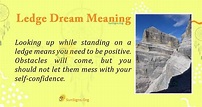 Ledge In Your Dream - Meaning, Interpretation And Symbolism - SunSigns.Org