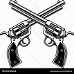 Crossed Colt Revolvers