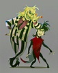 Pin by Lir Chemir on Art | Beetlejuice cartoon, Beetlejuice fan art ...