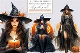 Witch ClipArt - Witch PNG - Halloween Graphics - Commercial Use ...