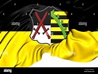 Electorate of Saxony Flag (1356-1806). Close Up Stock Photo - Alamy