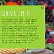 Genesis 1:29-30 And Elohim said, “See, I have given you every plant ...