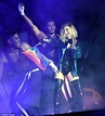 Fergie looks sensational in VERY busty latex bodysuit on stage for ...