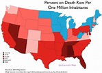 The Geography Of The Death Penalty In The United States | Geocurrents ...