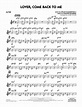 Mark Taylor 'Lover Come Back to Me (Key: B-Flat) - Guitar' Sheet Music ...