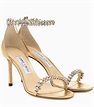 Jimmy Choo Shiloh 100 Gold Leather Sandals in Metallic - Save 31% - Lyst