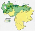Venezuela Population Map - venezuela • mappery