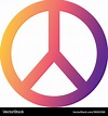 Peace and love symbol Royalty Free Vector Image