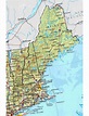 Map New England Usa States