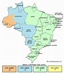 Brazil Time Zone Map - Map Of The World