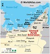 United Arab Emirates Large Color Map