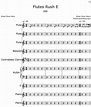 Flutes Rush E - Sheet music for Flute, Bassoon, Contrabass Clarinet, Piano