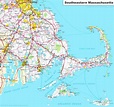 Map of Southeastern Massachusetts - Ontheworldmap.com