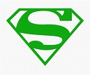 Superman S Green Logo Sign PNG Image | Citypng