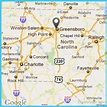 Map of Greensboro North Carolina - TravelsMaps.Com