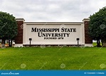 Starkville, MS / USA: Mississippi State University Entrance Sign ...