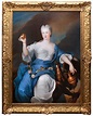 18th c. French Portrait of Princess of Bourbon as Hebe, Pierre Gobert ...