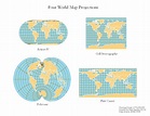Different World Map Projections – Map Vector