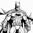 Batman 01 para colorear