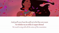 POCAHONTAS - Colors of the Wind (ENG) Lyrics - YouTube