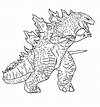 Dibujos de Godzilla para colorear, descargar e imprimir | Colorear imágenes
