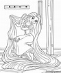 Princesas Disney: Dibujo para colorear de "Rapunzel (Enredados)"