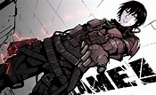 Blame!, manga, dark, red, simple background, anime, Tsutomu Nihei ...