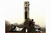 PA, Hall Mansion - This crazy-looking modern mansion was built by local ...