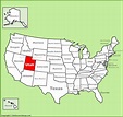 Utah location on the U.S. Map