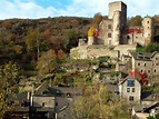 Belcastel, commune d'Aveyron. Un des plus beaux villages de France