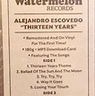 Alejandro Escovedo - Thirteen Years (2016 Limited Edition Sealed) - The ...