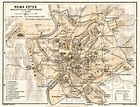 Antiguo mapa de Roma - Mapa de la antigua Roma (Lazio - Italia)