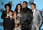 jermaine jackson with his wife halima and sons jeremy, jermajesty and ...