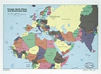 Large detailed old political map of Europe, North Africa and Southwest ...