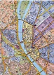Tourist Map of Budapest, Buda left, Danube middle, Pest right. Note ...