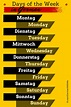 Learn German With Me: The Days of the Week in German