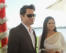 Veena Malik With Her Husband Asad Bashir During Their Wedding Reception ...