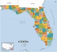 Mapa Político de la Florida