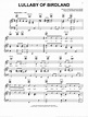 Shearing - Lullaby Of Birdland sheet music for voice, piano or guitar