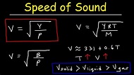 What is the Speed of Sound