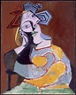 Pablo Picasso (Pablo Ruiz Picasso) - Femme assise accoudée (Mujer ...